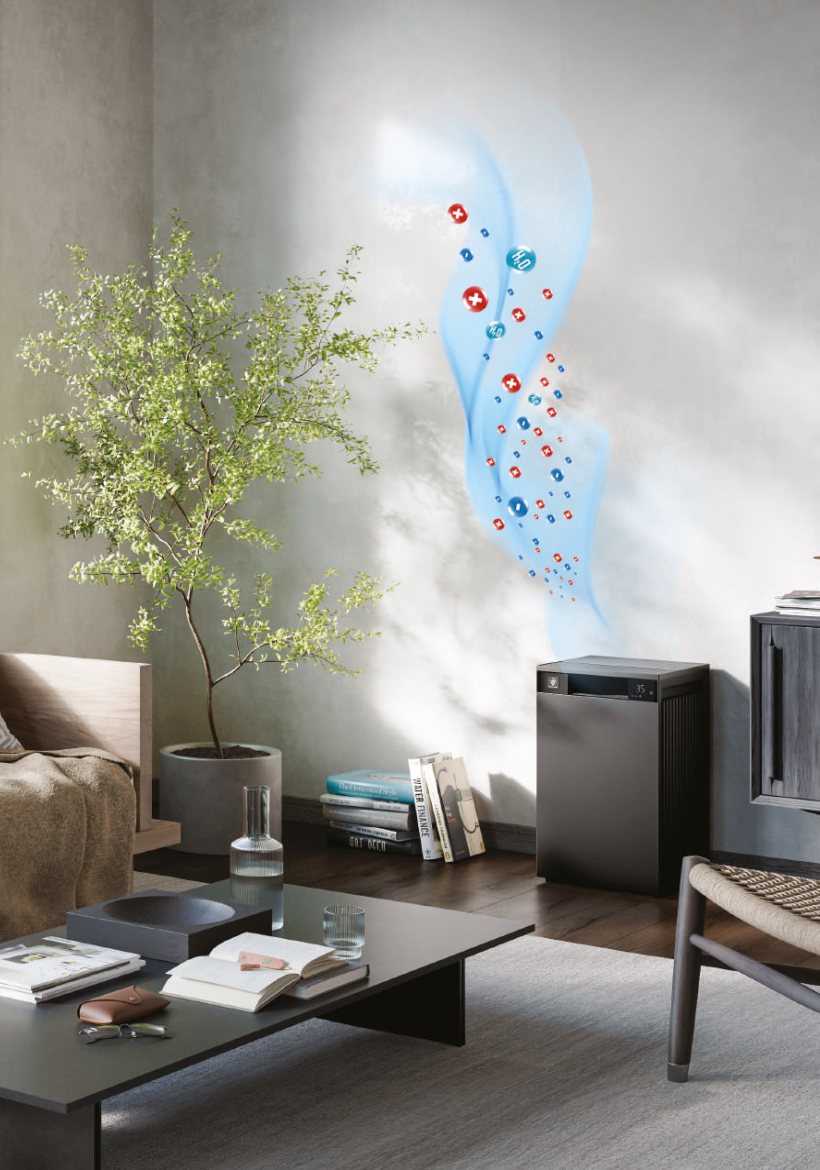 Sharp Plasmacluster ions in a living room