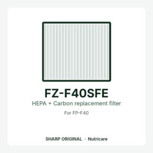 Sharp FZ-F40SFE HEPA + Carbon Replacement Filter image 1